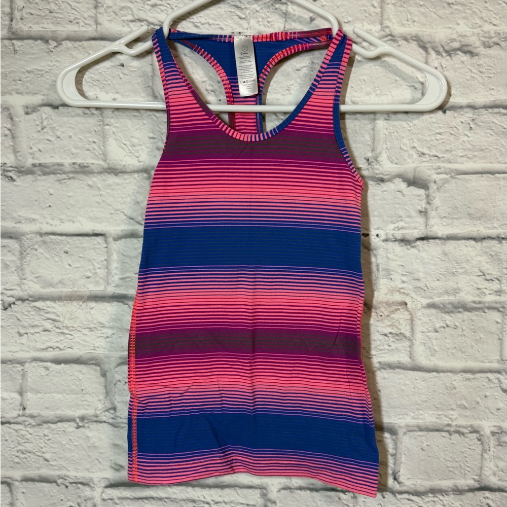 Iviva Striped Racerback Tank Top, sz 7